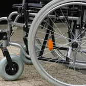 an empty wheelchair