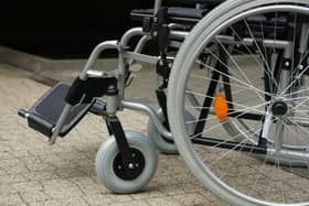 an empty wheelchair