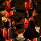 A general view of a graduation ceremony at University Campus Suffolk in Ipswich.