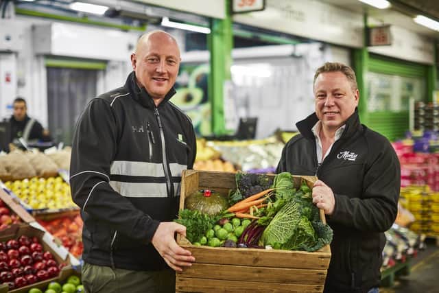 Jason Tanner (right) co-founder, The Menu Partners at New Covent Garden Market