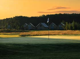 Sun sets on the lodges at Kilnwick Percy Resort and Golf Club. Image: Darwin Escapes