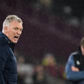 West Ham United manager David Moyes reacts during his team's defeat to Newcastle United.