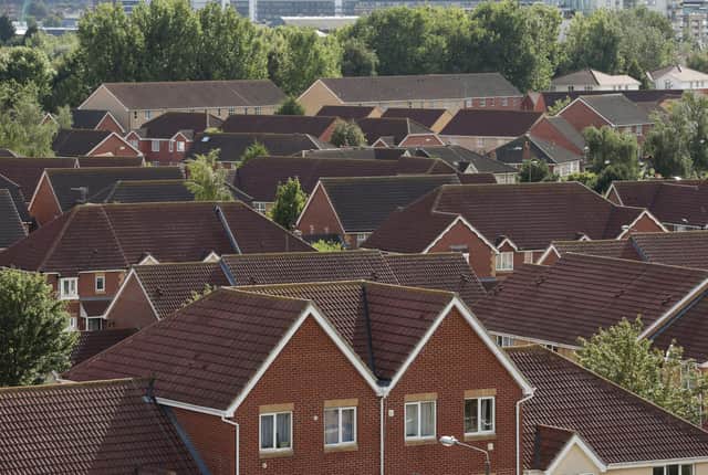File photo dated 19/08/14 of a view of houses in Thamesmead, south east London, as more than 250 social housing tenants will meet for the launch of an official resident-led panel to improve unsafe conditions.