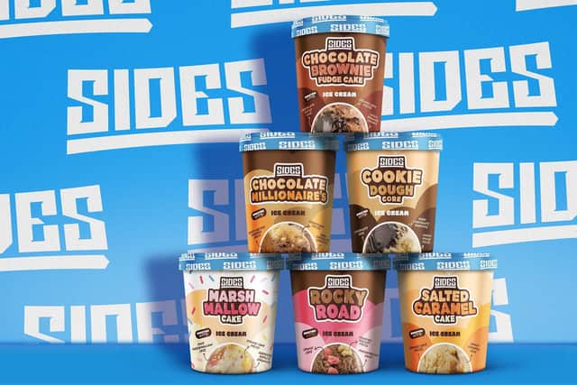 SIDES Ice Cream, launched by the Sidemen and Beechdean