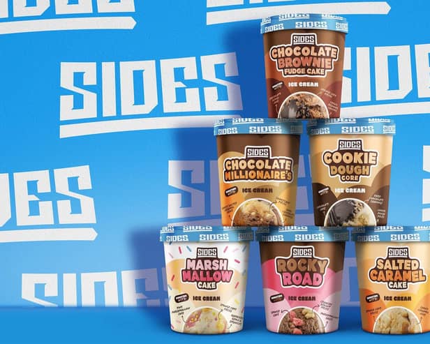 SIDES Ice Cream, launched by the Sidemen and Beechdean