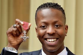 Jamal Edwards with his Member of the British Empire (MBE), after it was awarded to him by the Prince of Wales at an Investiture Ceremony, at Buckingham Palace in central London. British entrepreneur Jamal Edwards has died at the age of 31.