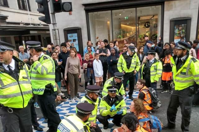 Just Stop Oil supporters in the fifth week of London road blockades.