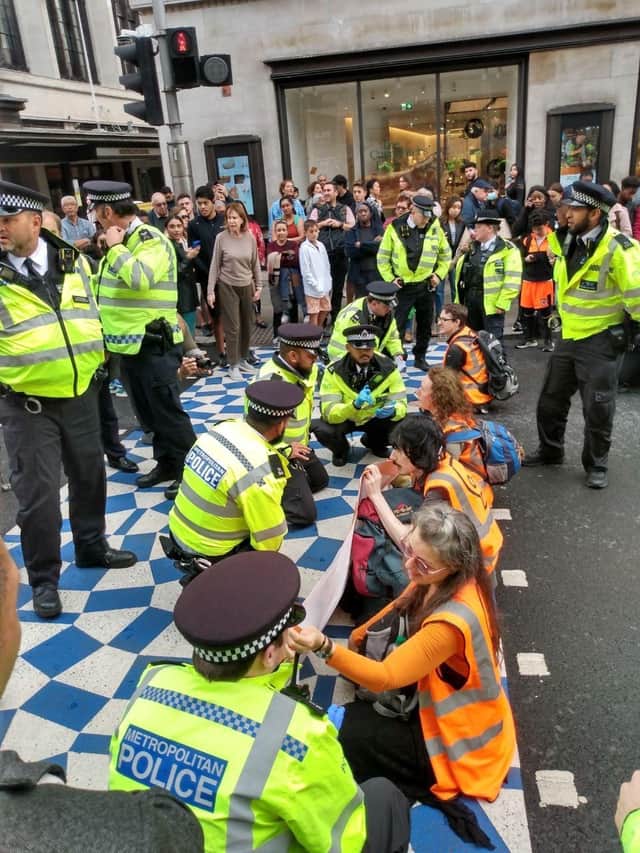 Just Stop Oil supporters in the fifth week of London road blockades.