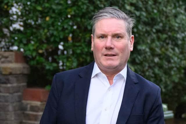 Labour Party leader Sir Keir Starmer, pictured last week, was abused on Monday by anti-vaxx protesters shouting about Jimmy Savile (Picture: Leon Neal/Getty Images)
