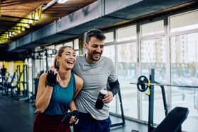 couples working out in the gym