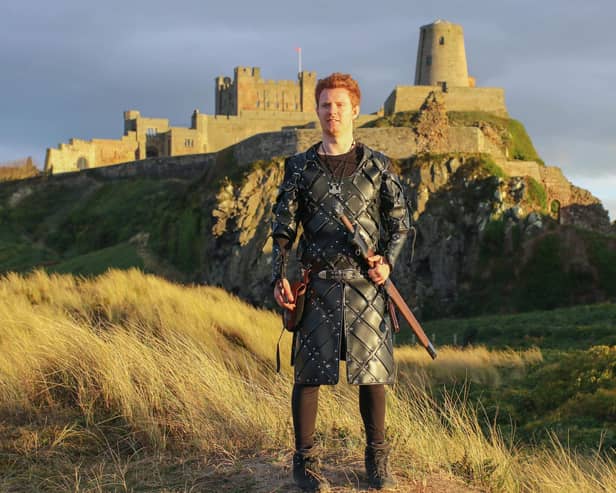 Robert Lundgren aka Ragan the Viking at Bamburgh Castle