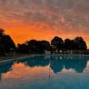 Sunrise at Brockwell Lido