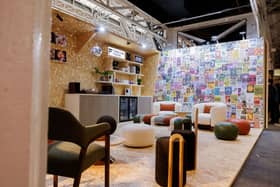 Furniture Fusion's music-inspired installation for the HIX London event.