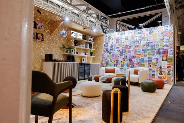 Furniture Fusion's music-inspired installation for the HIX London event.