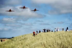 The Red Arrows as they headed to Southport Air Show.