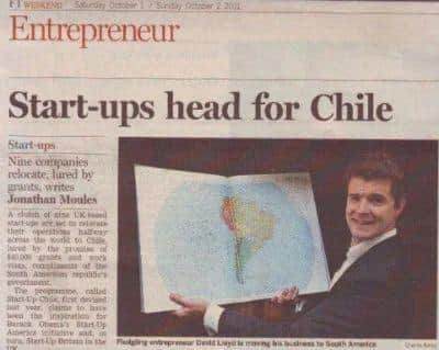 David Lloyd featured in the Financial Times after originally launching his business, The Intern Group.