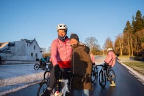 Former European Eventing Champion Nicola Wilson, supporting husband Alastair Wilson on his epic 1,200km cycle