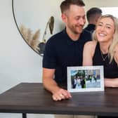 Newlyweds Adam and Jodie Davies in the new home they bought at Bellway’s Alkerden Heights.