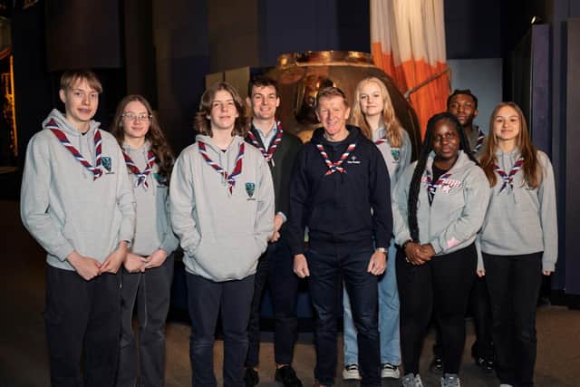 Bermondsey Explorer Scouts meet Tim Peake