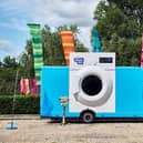 The Wash Pit, British Gas' giant pop-up launderette is rolling into Leigh Delamere Service Station on Monday 30th to clean up the country’s dirtiest festival gear and save parent's energy - for the home and for themselves.