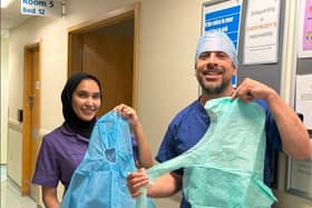 Steven Palmer with colleague Marium Shoma, Practice Plus Group Hospital, Ilford