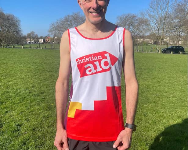 Graham Gordon is tackling his first London Marathon for Christian Aid.