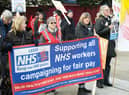 Thousands of campaigners and NHS workers have joined protests across England.