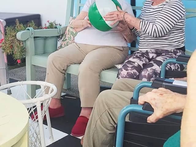 Judy Hyde and Gloria Cheeseman, Best Friends and Residents at Friends of the Elderly's Orford House care home in Coulsdon