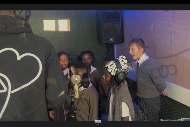 The subtitle of Easy Beat is Chestnut Park is in Our Hearts which gives a clue as to the content, a rap devoted to life at the school.