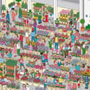Spot the five red roses in this Valentine's Day puzzle