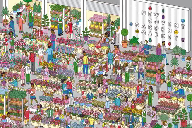 Spot the five red roses in this Valentine's Day puzzle