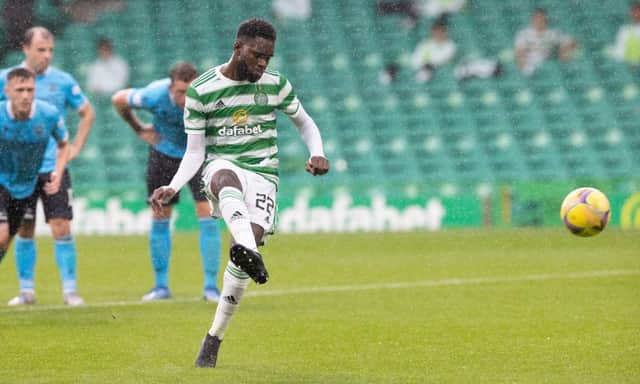 Odsonne Edouard playing for Celtic before he signed for Crystal Palace. (Photo by Steve  Welsh/Getty Images)