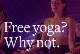 Free yoga? Why not.