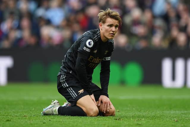Martin Odegaard of Arsenal was instrumental in their comeback win over Aston Villa on Saturday lunchtime, including as assist, for a WhoScored rating of 8.0. (Picture: Shaun Botterill/Getty Images)
