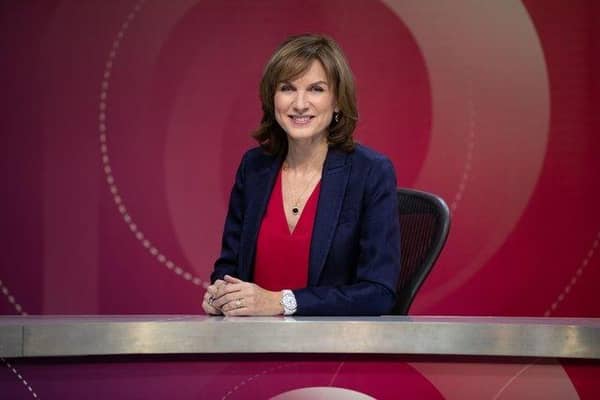 Fiona Bruce will once again be hosting BBC Question Time.