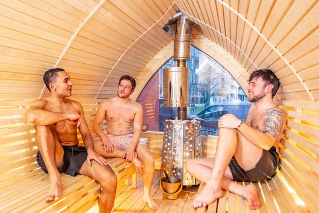 MANDAY sessions as part of the King's Cross Mind Your Brain wellness campaign at Slomo Wellbeing saunas