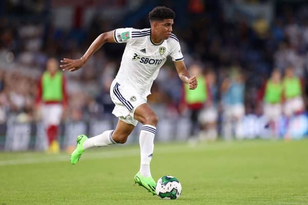 LEEDS, ENGLAND - AUGUST 24: Cody Drameh of Leeds United (Photo by George Wood/Getty Images)