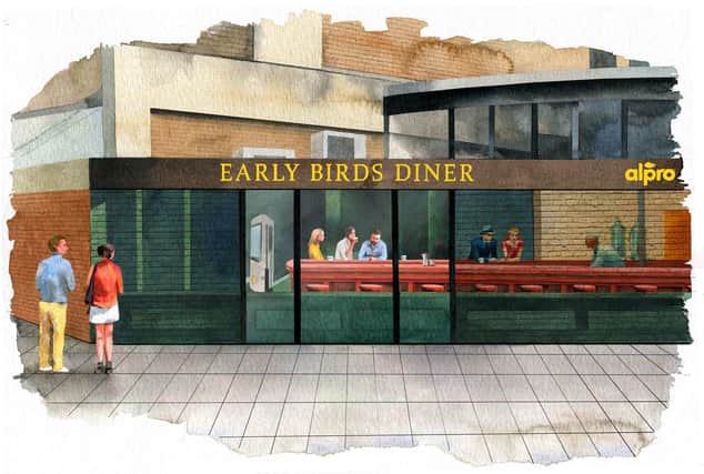 Alpro launches the Early Birds Diner, providing an immersive breakfast setting inspired by Edward Hopper's Nighthawks painting