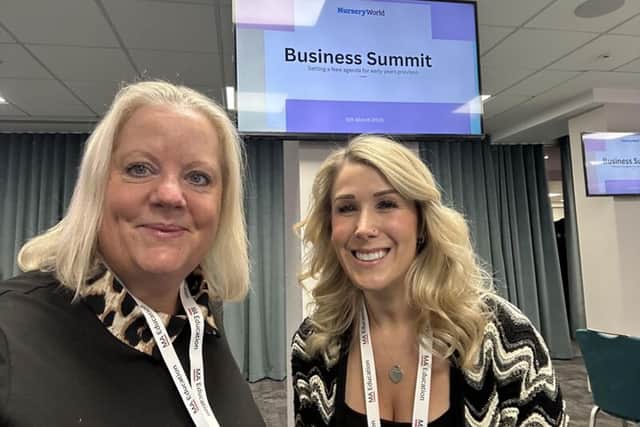 Josie Mortimer (left), Partou People and Culture Director, and Danni Adams, Partou Learning and Development Manager, who addressed the Nursery World Business Summit in London