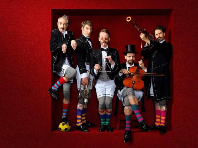 Internationally renowned musical clowns Släpstick bring their hit show Släpstick: Schërzo to Wilton.