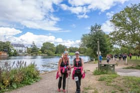 Enjoying the scenery along the route of the Thames Path Ultra Challenge