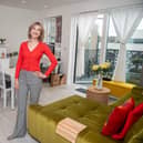 Alina Moroko in her apartment at Eastside Quarter in Bexleyheath.