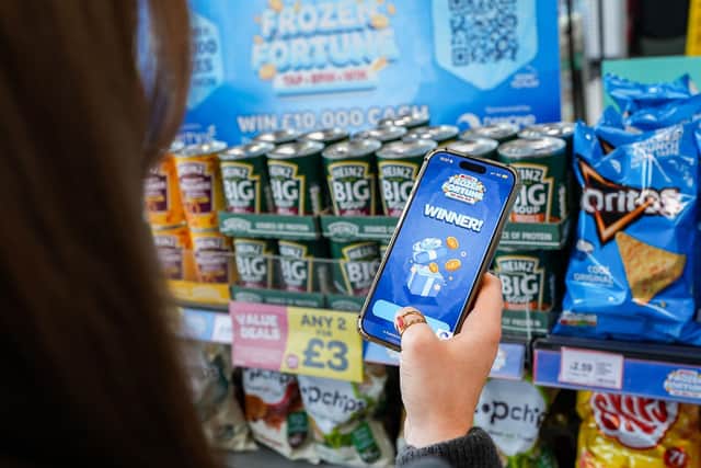 A lucky Frozen Fortune winner at SPAR