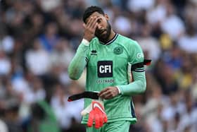 Sheffield United's English goalkeeper #18 Wes Foderingham during the Premier League game at Tottenham Hotspur (Picture: JUSTIN TALLIS/AFP via Getty Images)