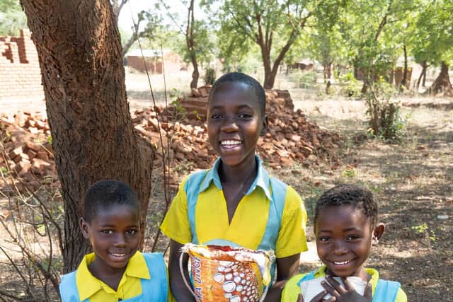 Kate and her sisters in Malawi are now able to attend school with all the materials they need to get the most out of learning.