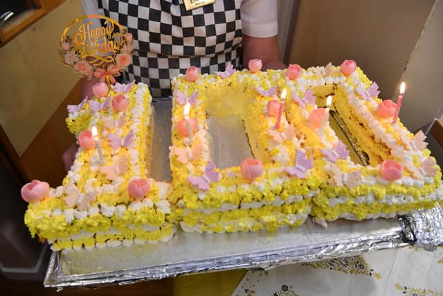 Honey Lane's chef manager baked a special cake for Margaret