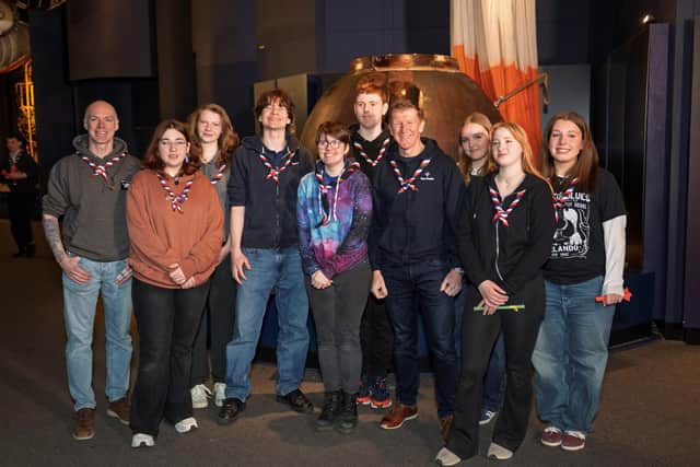 Typhon Explorer Scouts meet Tim Peake