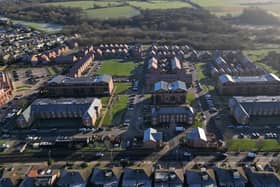 An aerial view of Bellway London’s St George’s Park development in Hornchurch, which has been shortlisted in this year’s Resi Awards.