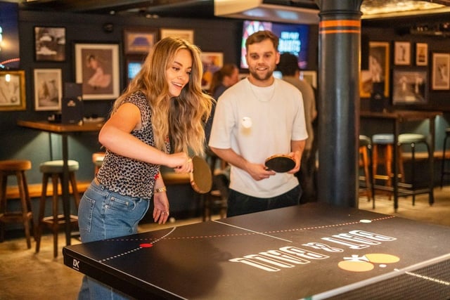 Ping pong at Bat & Ball Covent Garden