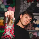 Tom Daley pictured with iconic Diet Coke crochet bag